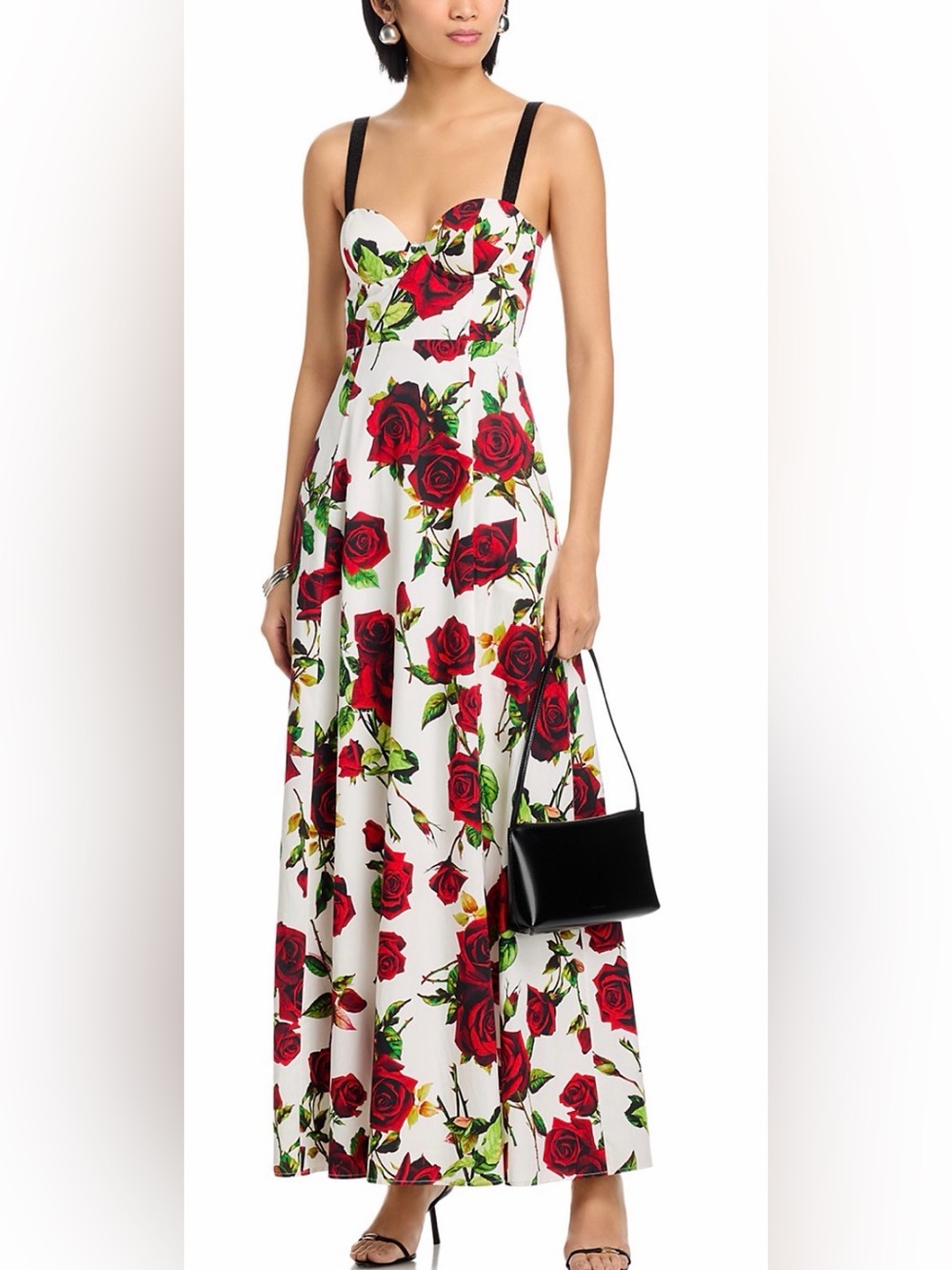 L'AGENCE Sutton Sweetheart Neck Maxi Dress
